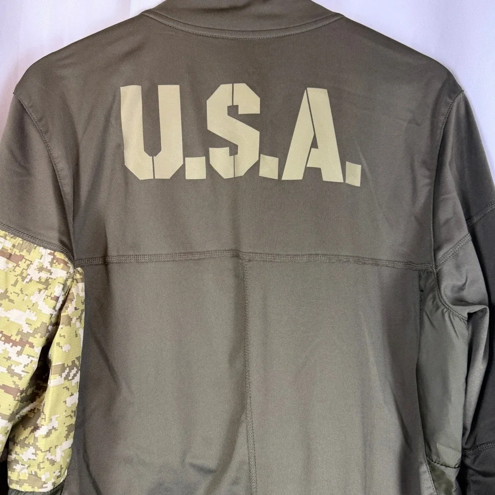 Nike Dallas Cowboys Salute to Service Shield Jacket Mens Medium Olive Green Camo